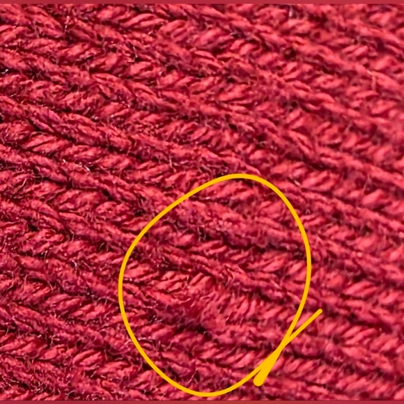 Tommy Hilfiger Women's Red Cotton Knit Pullover Sweater. Med - Picture 14 of 16